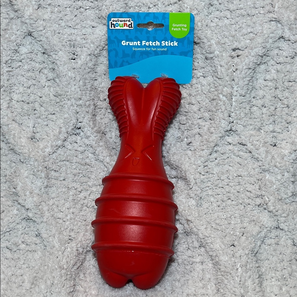 Outward Hound Vibrant Red Grunt Fetch Stick